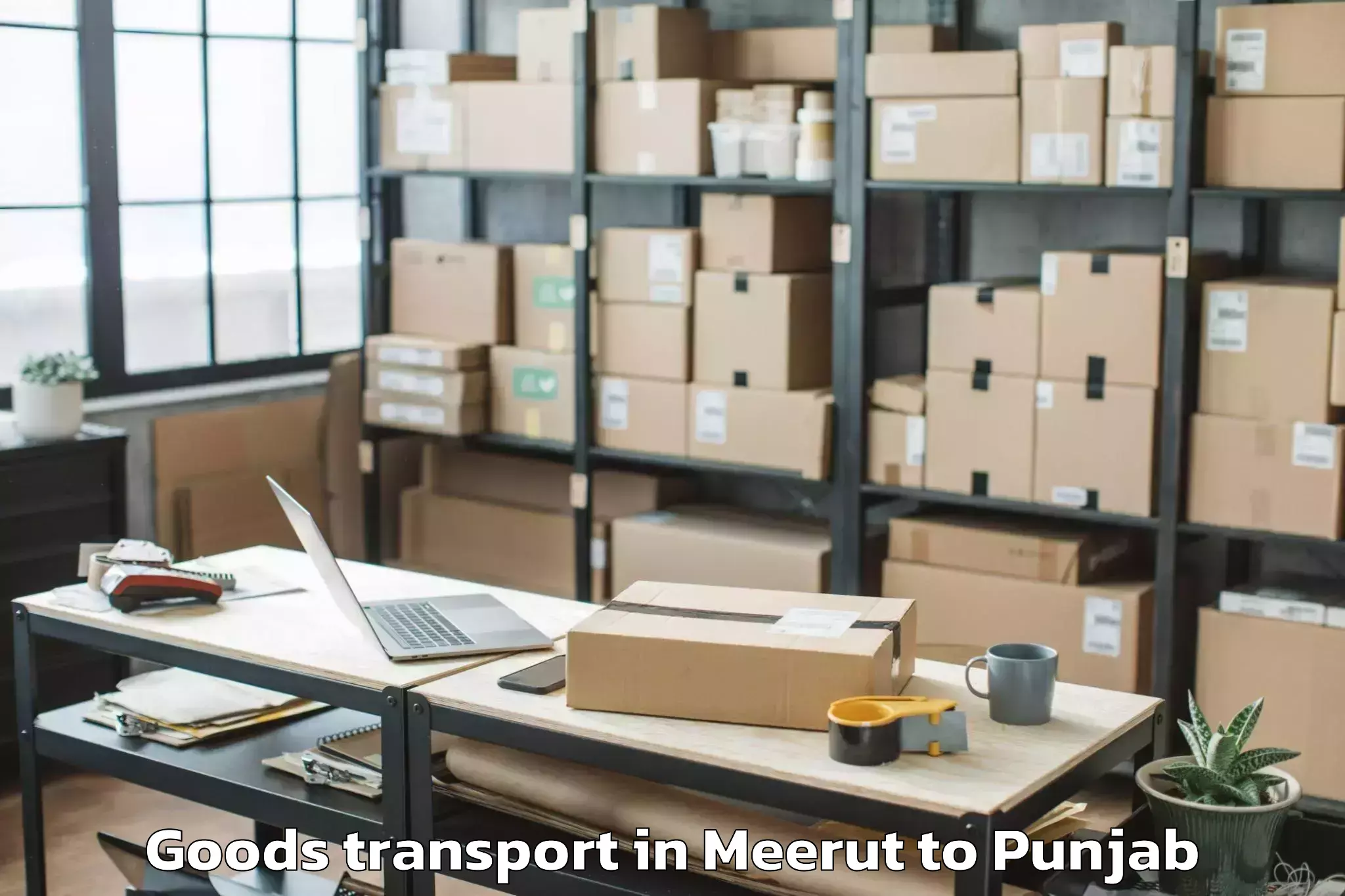 Meerut to Dera Nanak Goods Transport Booking